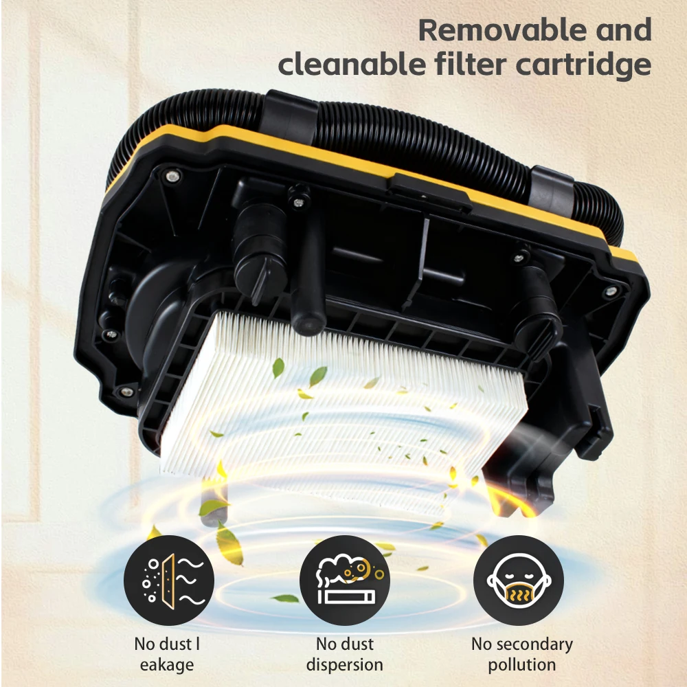 Portable Cordless Vacuum Cleaner Brushless Lithium-Ion Wet/Dry High-Suction Vacuum Cleaner Compatible with DeWalt Battery view 4