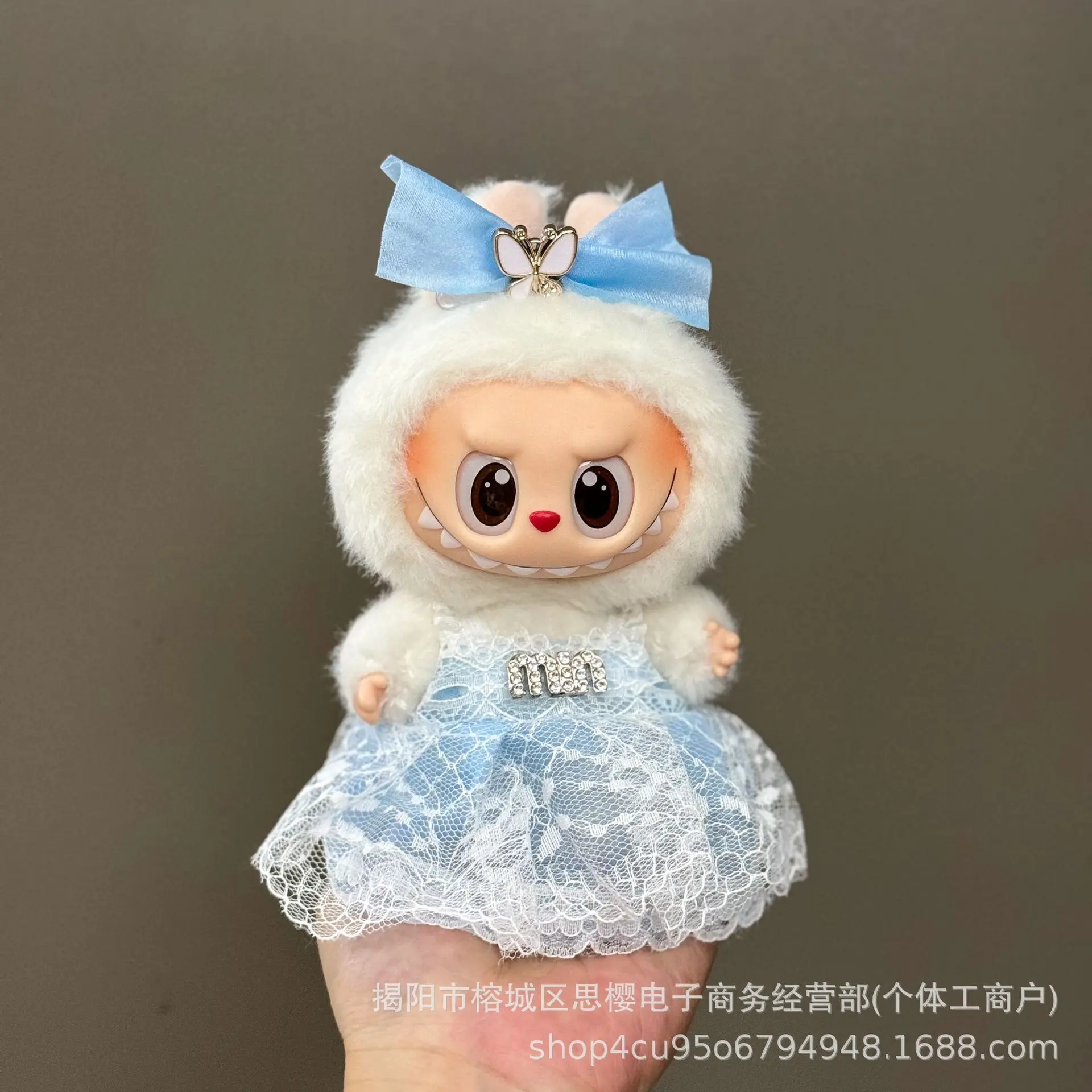 Para labubu v1 v2 v3 sanrio bonito roxo kuromi vestido boneca roupas acessórios ídolo boneca roupas presente do miúdo para labubu ropa