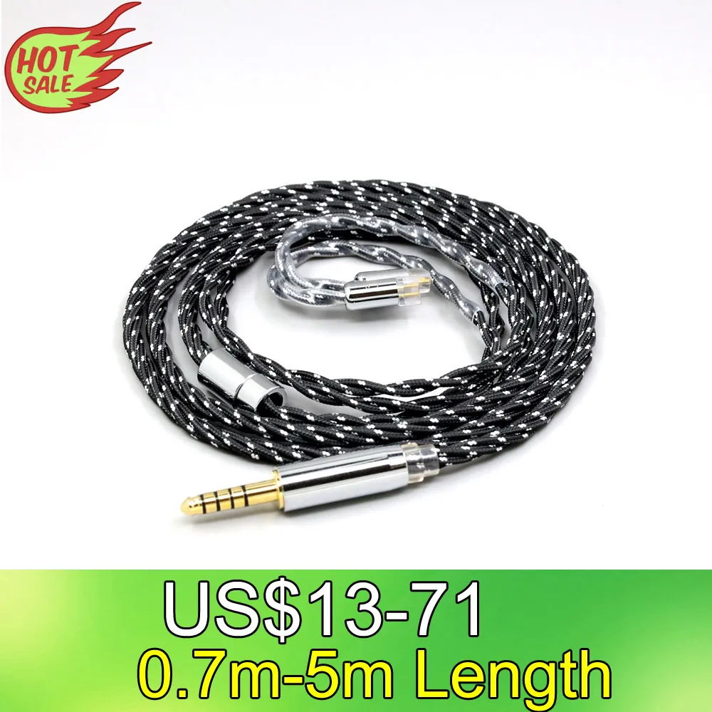 OCC Mixed OFC Twisting Nylon Earphone Cable For UE11 UE18 pro QDC Gemini Gemini-S Anole V3-C V3-S V6-C 0.78mm 2pin LN008748