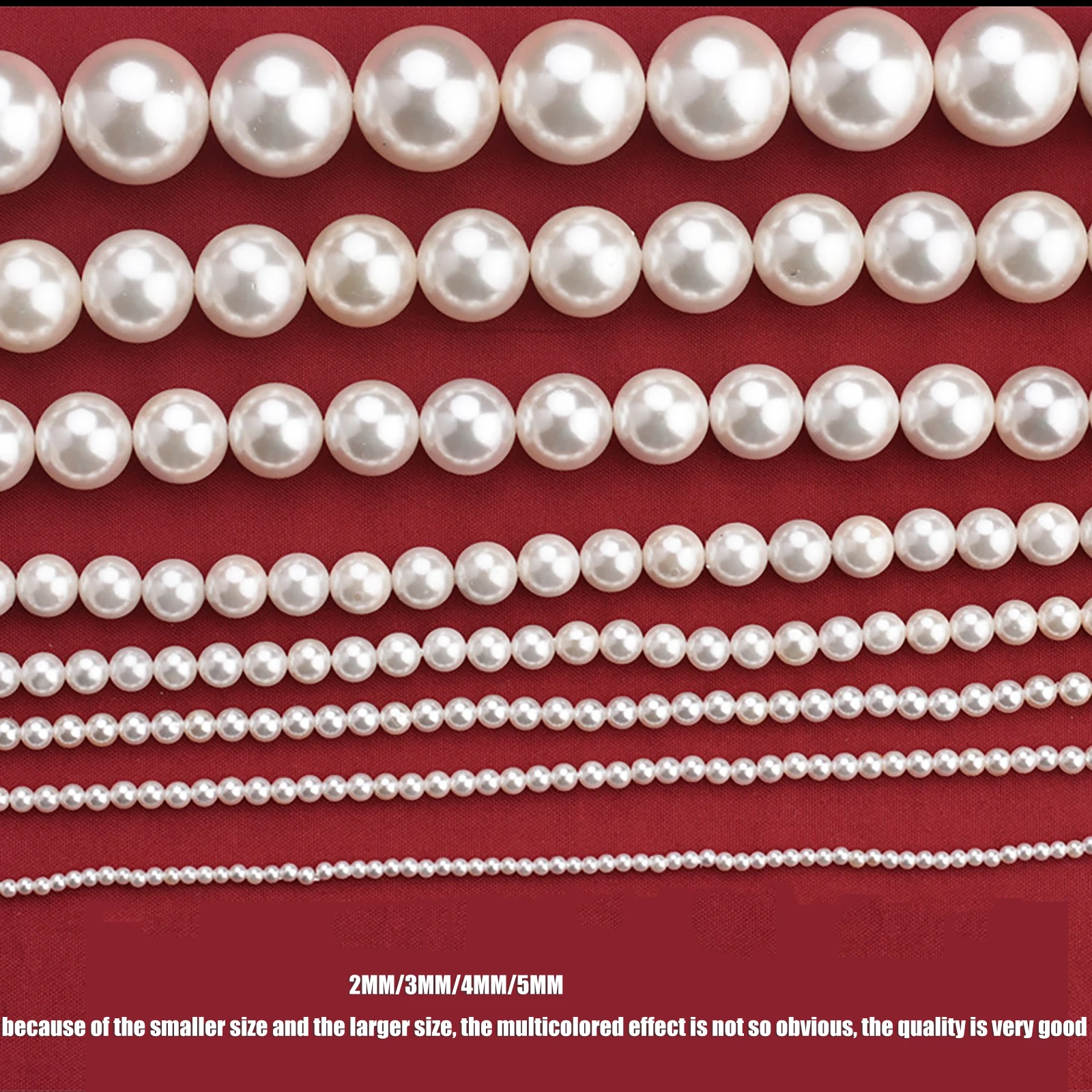 Factory Wholesale 3/4/6/8/10/12/14/16mm White Shell Pearl Round Loose Beads For Jewelry Making Choker Diy Bracelet Jewellery