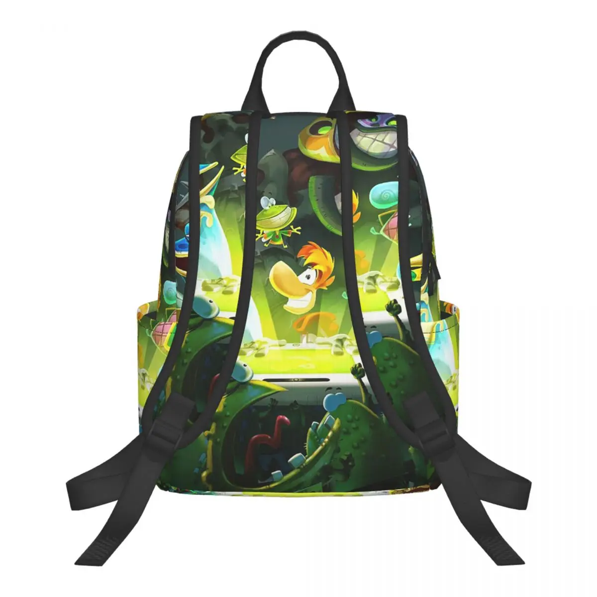 Cartoon Games Rayman Legends  Student Backpack School Bag Hiking Travel Daypack for Men Women Bookbag Shoulder Bags