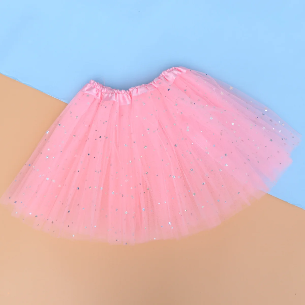 

Baby Girl Midiskirt Pink Elastic Waistband Tulle Skirt for Birthday Party Ballet Dance Photography Midiskirt Net Veil Skirt