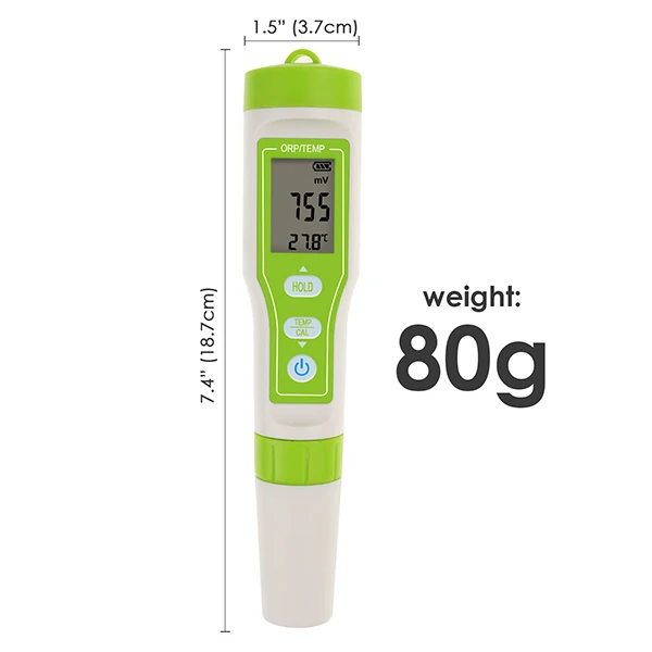 Pensize ORP Redox Tester 1200~1200mV Oxidation Reduction Potential Meter Water Quality Measurement High Accuracy