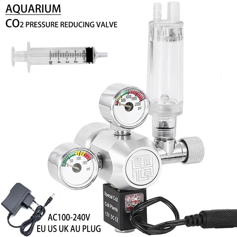 Fish Tank co2 Pressure Reducing Valve Regulator Bubble Gauge Aquarium Gas Cylinder Pressure Control co2 Pressure Reducing Valve