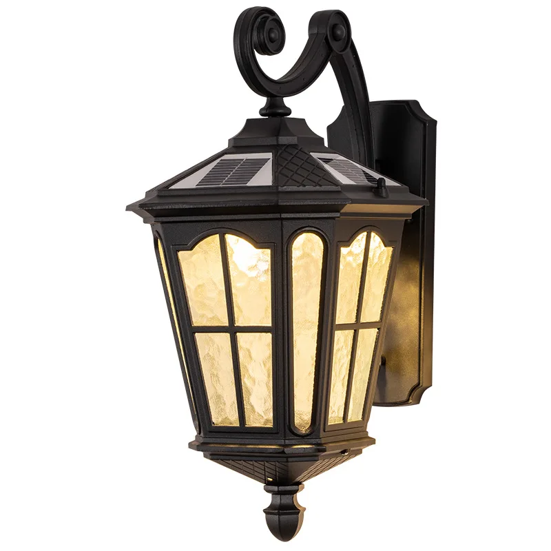 

Solar, wall lamp, outdoor, waterproof, European style, courtyard villa