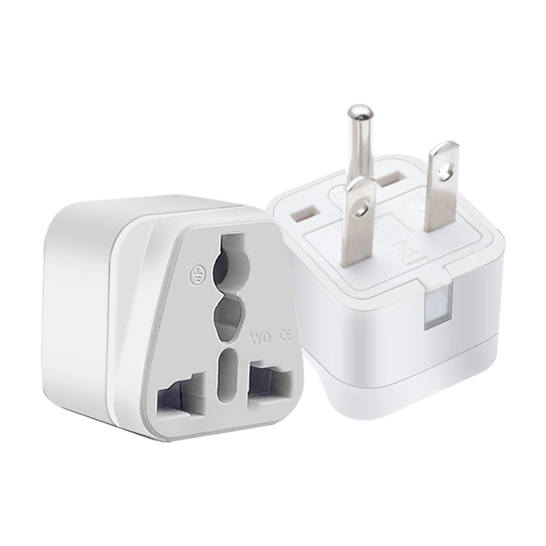 Jorindo NEMA 6-15P 250V ทองแดง15A สากลอเมริกาปลั๊ก3ขา AC เราแคนาดาญี่ปุ่น adaptor Traveling