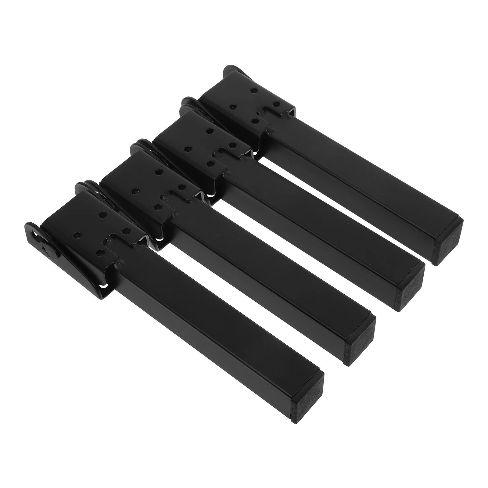 4 Pcs Folding Desk Metal Table Leg Foldable Legs for Computer Hardware Accessories Home Iron Office