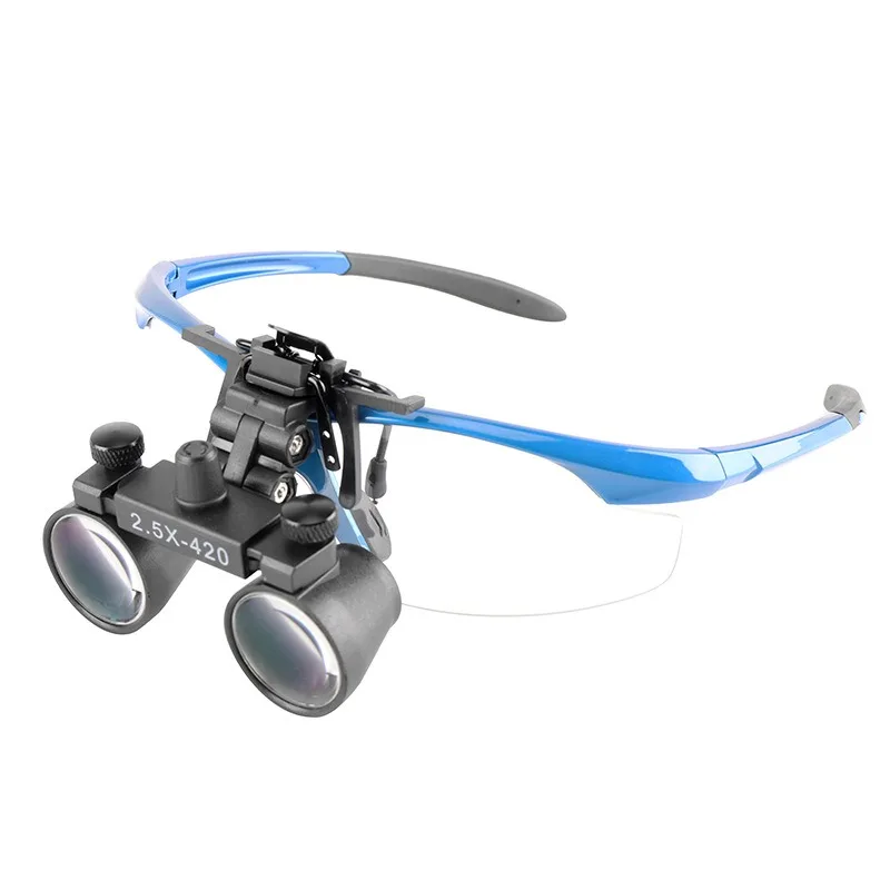 

HD Dentistry Binocular Magnifier Glasses 2.5X 3.5X Ultra-lightweight Optical Dental Loupes 420mm Magnifying Glass for Surgery