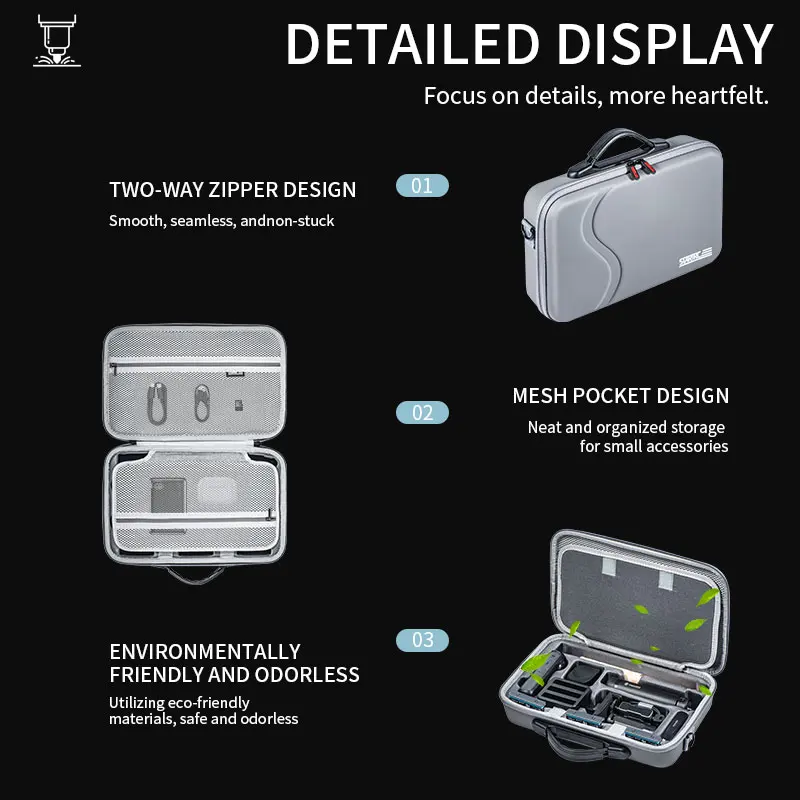 Startrc Portable Carrying Case Storage Bag Waterproof Protective Handbag for Insta360 X4 Camera and Accessories