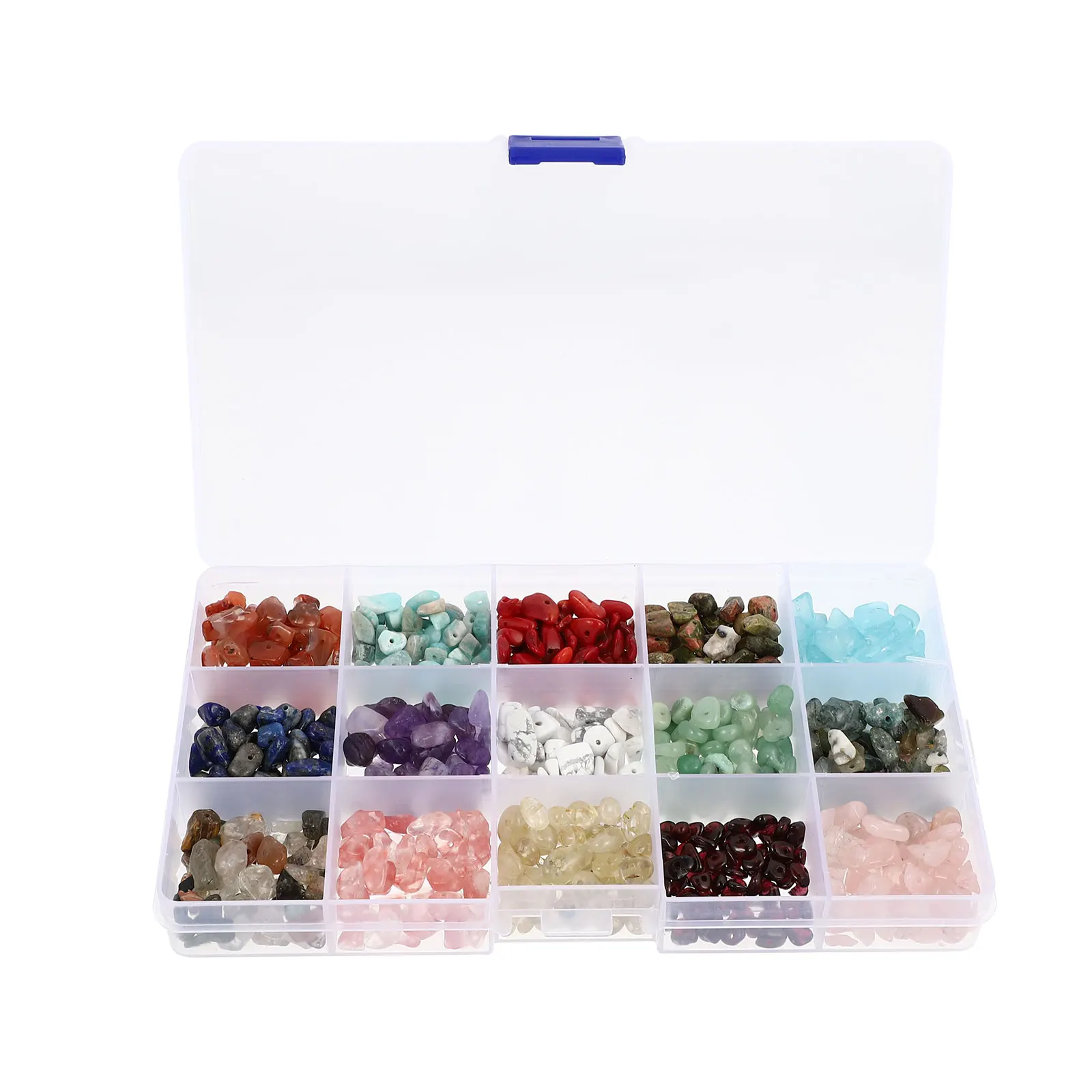 

Natural Stone Beads Chips Bracelets Jewelry Loose Rocks DIY Hole Drilled Life Tree Beads Well Polished Glassy Various Patterns