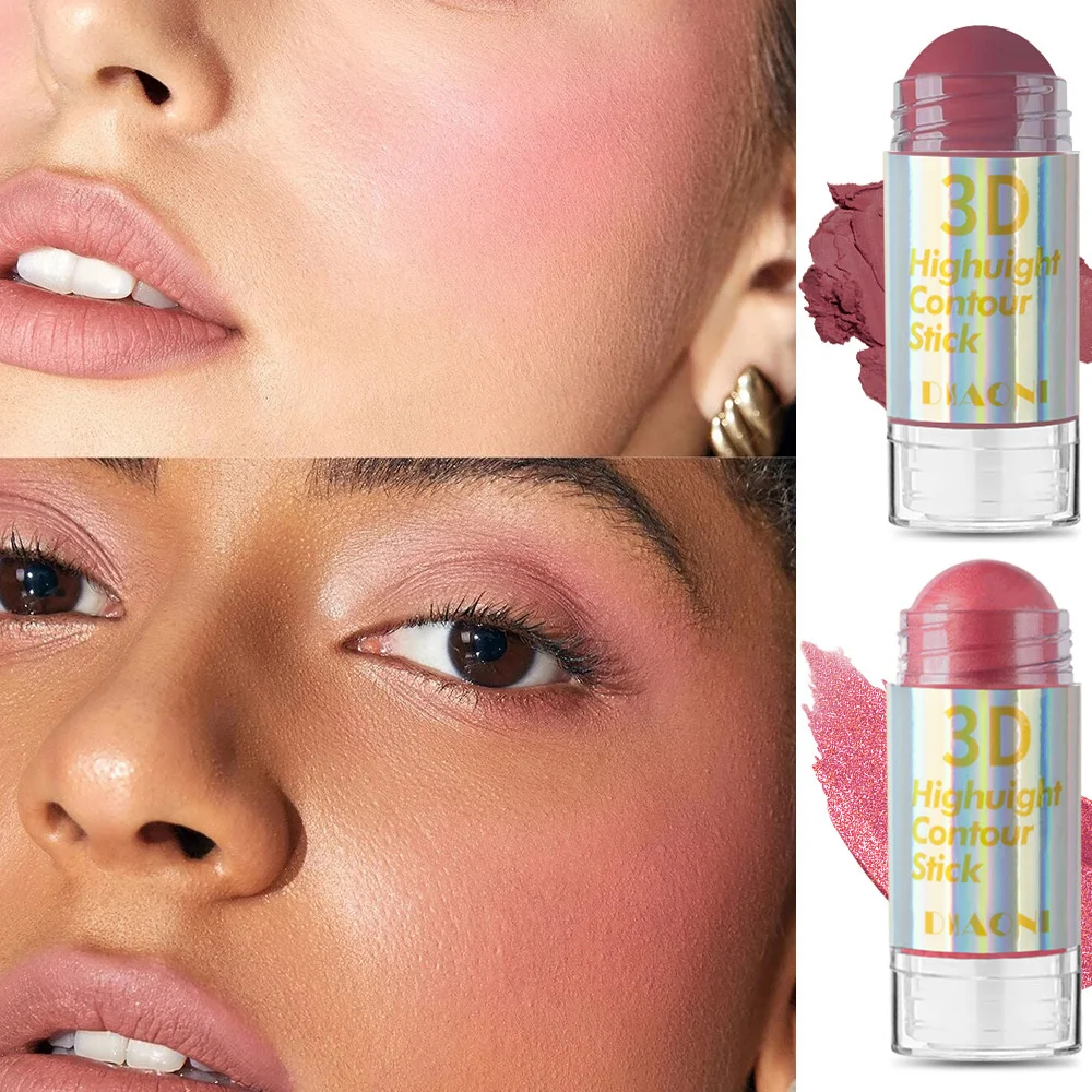 عصا هلامية ناعمة شديدة اللمعان ، أحمر خدود متعدد الوظائف ، عصا ظل كونتور ، ثلاثية الأبعاد ، مكياج وجه تفتيح ، مستحضرات تجميل #3