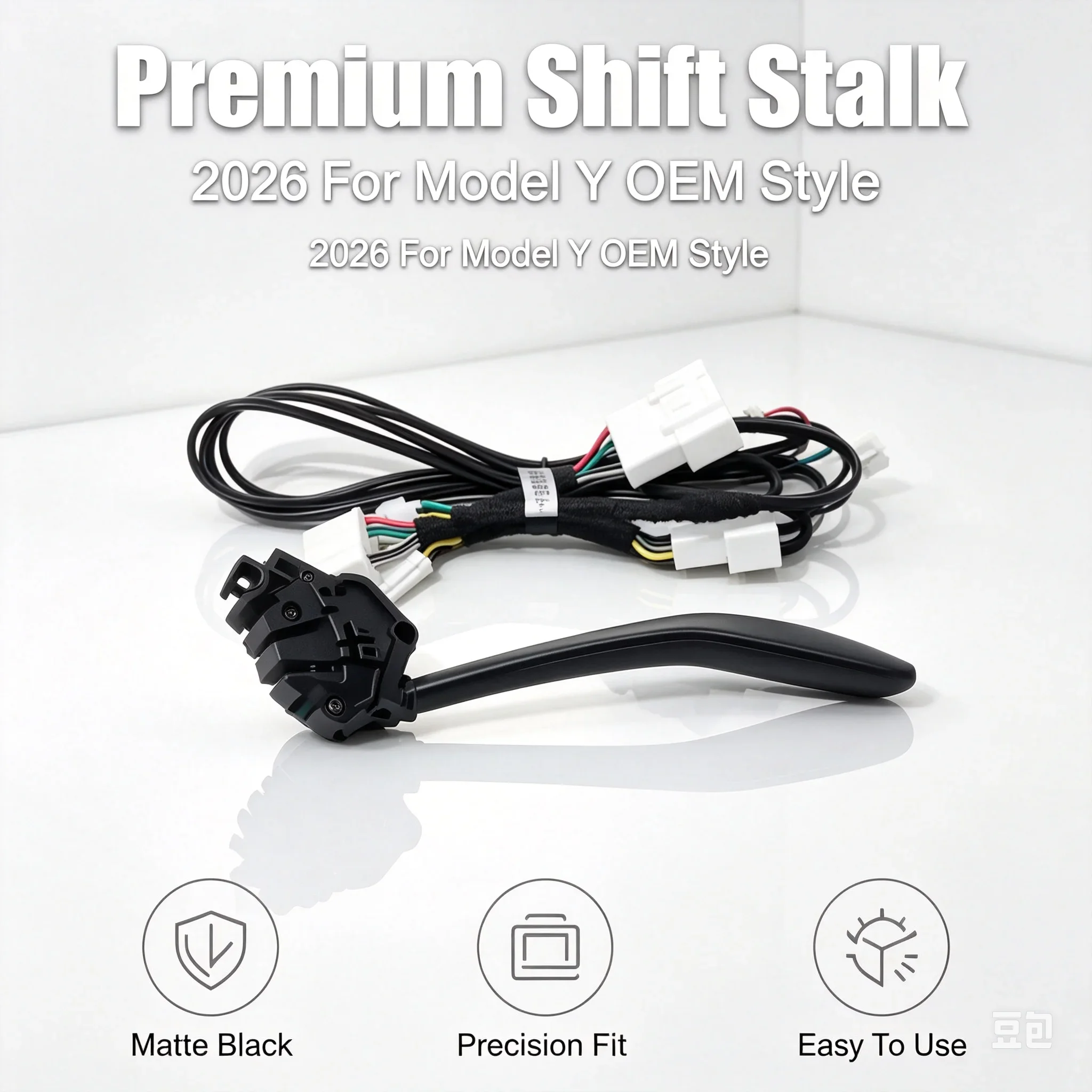 Smart Gear Stalk For Tesla Model Y Juniper 2026 Physical Drive Selector Stalk Shift Lever Retrofit Kit D/P/R Gearshift New