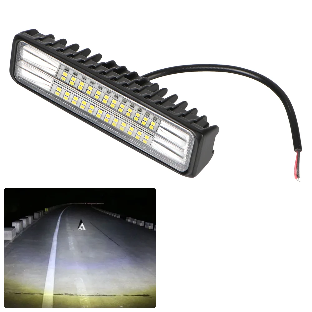 Spotlight 72W 24 LED For Auto Motorcycle Truck 12-24V LED Light Bar LED Headlights Super Bright Accessories Off Road Work Light