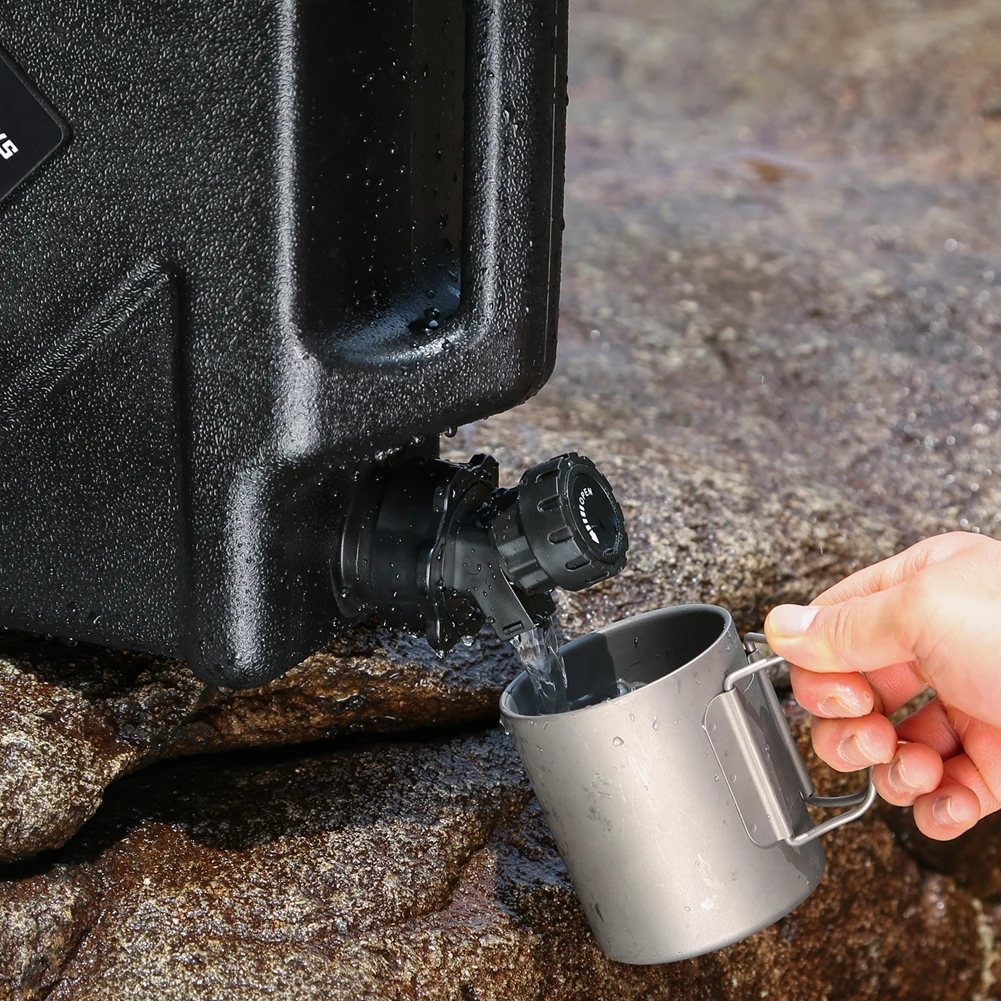 Water Storage Container Lid with Faucet Leak-Proof Water Tank Lid Drinking Water Bucket Cap for Camping Hiking image 3