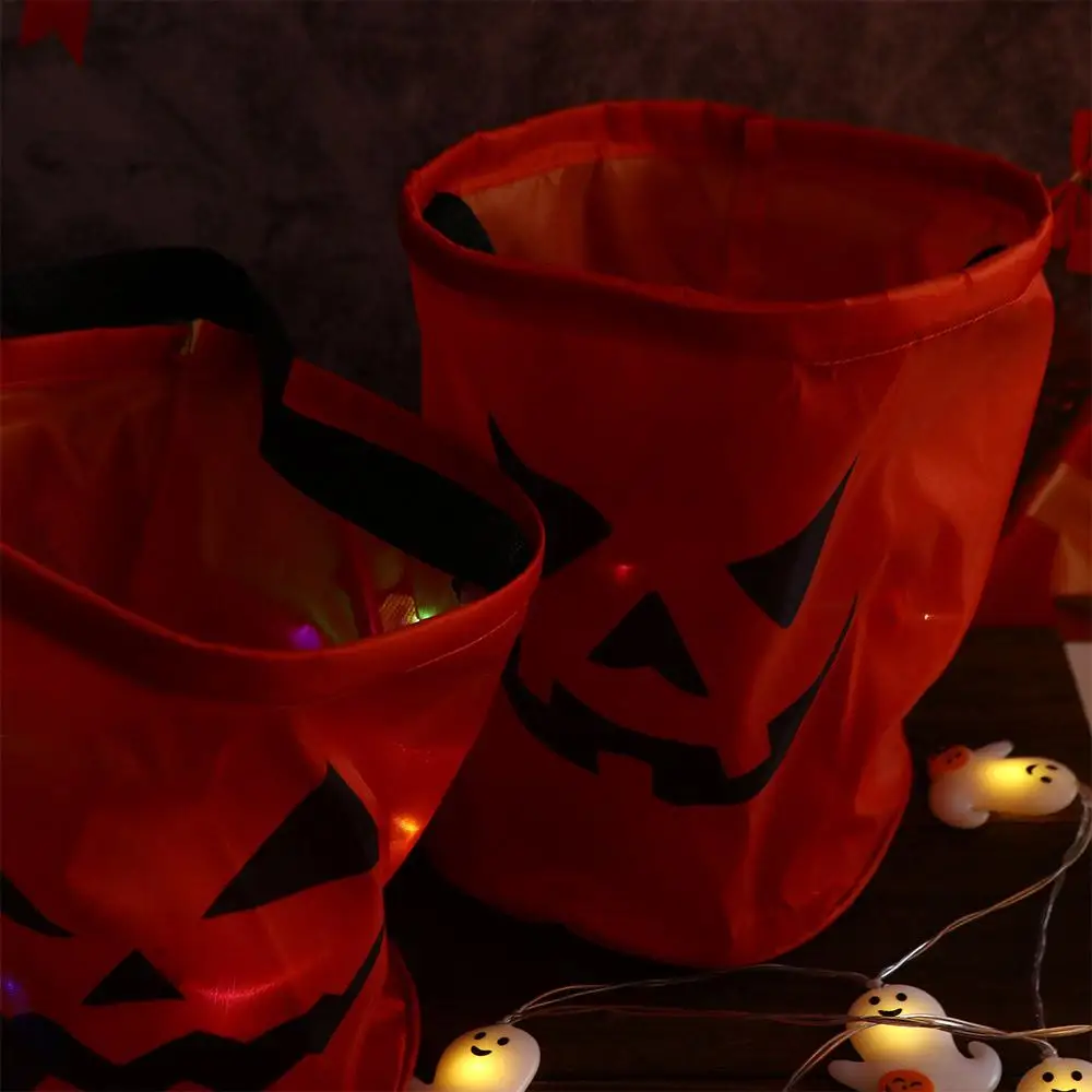 

Halloween Decoration Ornament Thanksgiving Gift Basket Candy Storage Bucke Halloween Trick or Treat Bags Halloween Candy Bag
