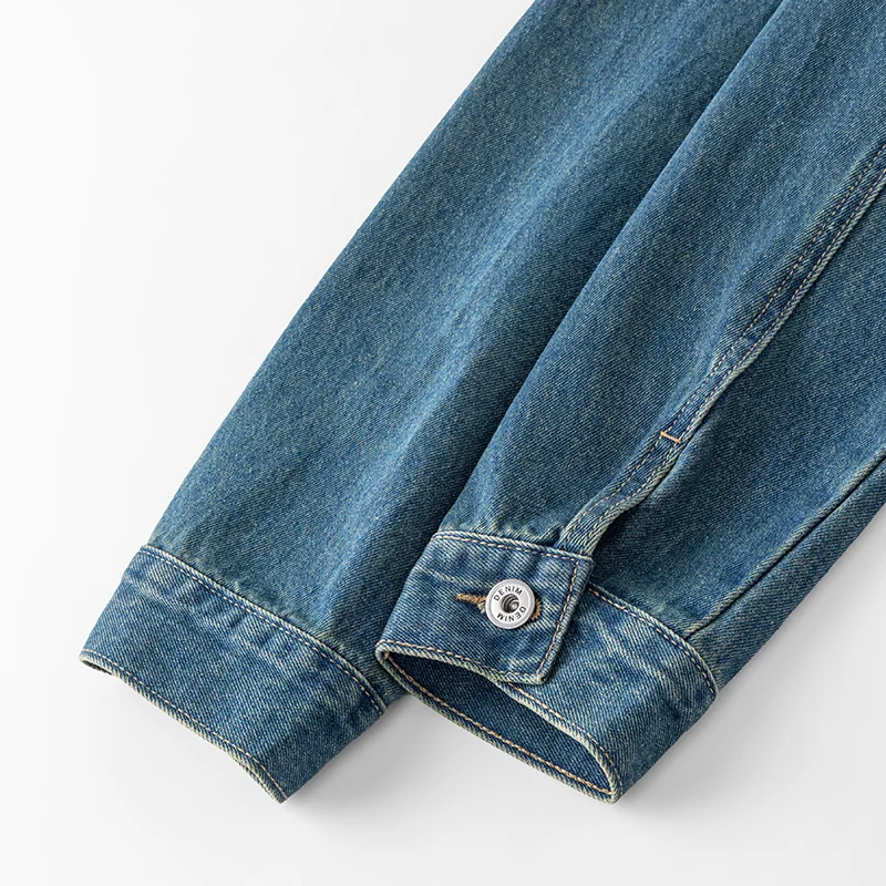 Men's Casual Non-Stretch Denim Jacket High Street Style Zipper Loose Workwear Jacket Plus Size Trendy Streetwear Top 114 Sc6a458db387a448d80fc918d8797a8768
