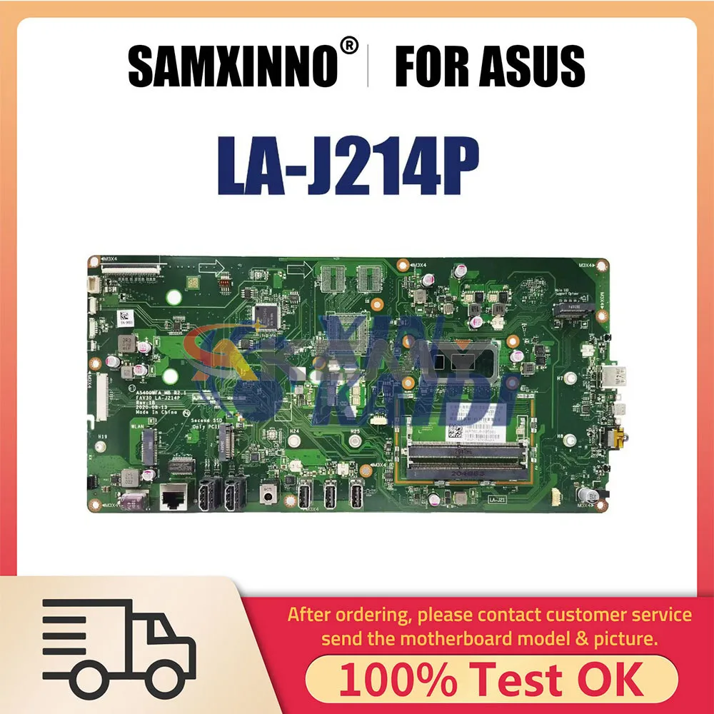 

Notebook Mainboard For ASUS Zen AiO 24 A5400 A5400WFA LA-J214 Laptop Motherboard With i5-10210U CPU i7-10510U CPU Systemboard