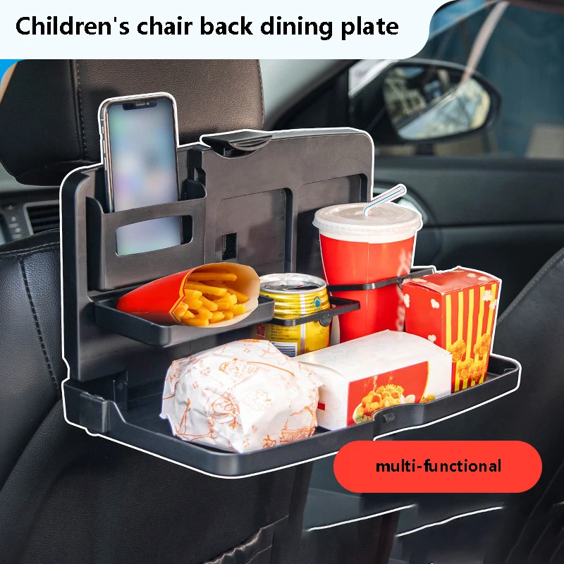 

Multi-function Portable Car Dining Food Cup Table Folding Tray Car Interior Storage Shelf Back Seat Cup Holde Car Auto Parts