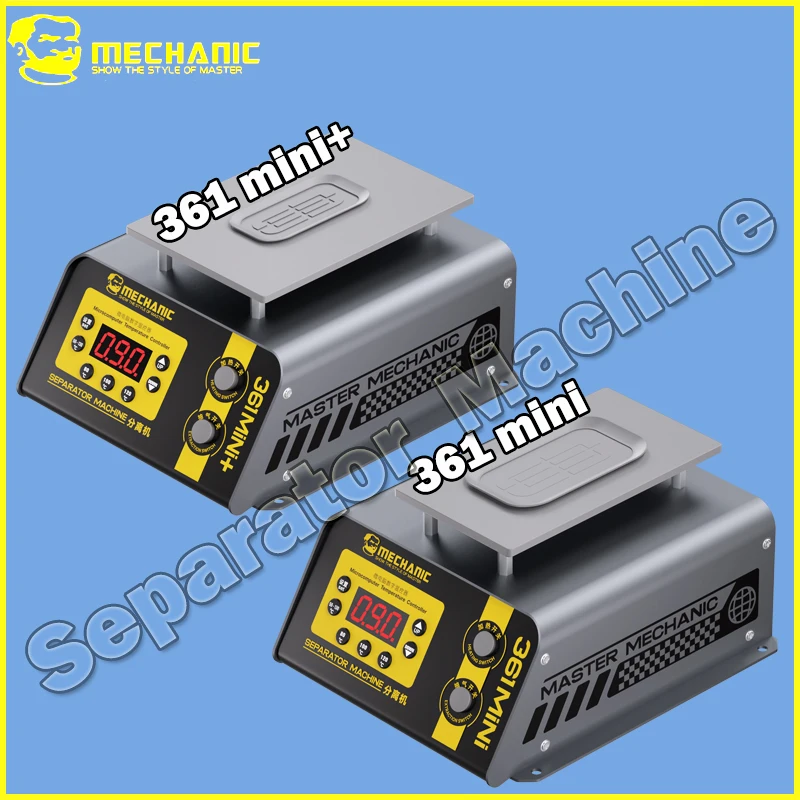 

Машина для сепарации и удаления клея с плоских и изогнутых экранов MECHANIC 361Mini/361Mini+ с вакуумной адсорбцией и креплением для заднего стекла