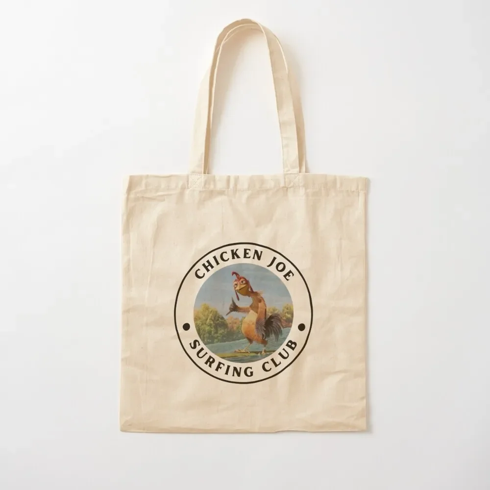 

chicken joe surfing club Tote Bag tote bag custom reusable grocery bags foldable reusable bag Candy bags