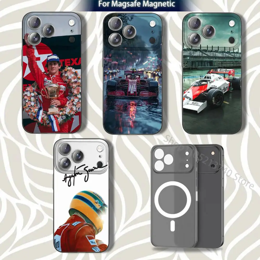 

A-Ayrtons-es racing SennaS Phone Case For iPhone 15,12,11,14,13,17,16,Plus,Air,Pro,Max,E,Mini for Magsafe Magnetic Frosted Grey