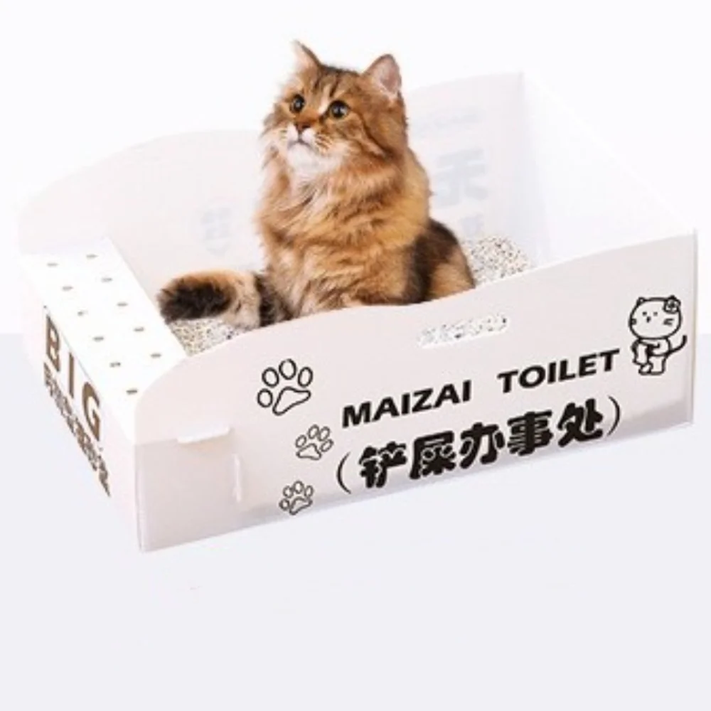 קופסת חתול מתקפל נייד עמיד למים pp נסיעות חתול שירותים נוספים עמיד למים pp נסיעות חתול שרותים