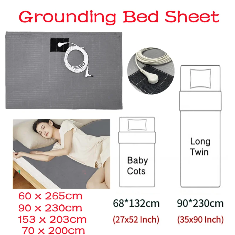 

Antistatic Earthing Bed Sheet with Conductive Silver Fiber Stress Release Technology Grounding Sheet for Improved Sleep Qualit