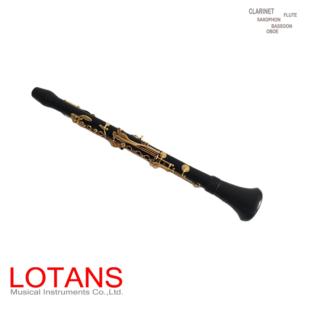 A large number of stock ebony 18k gold plated Bb clarinet