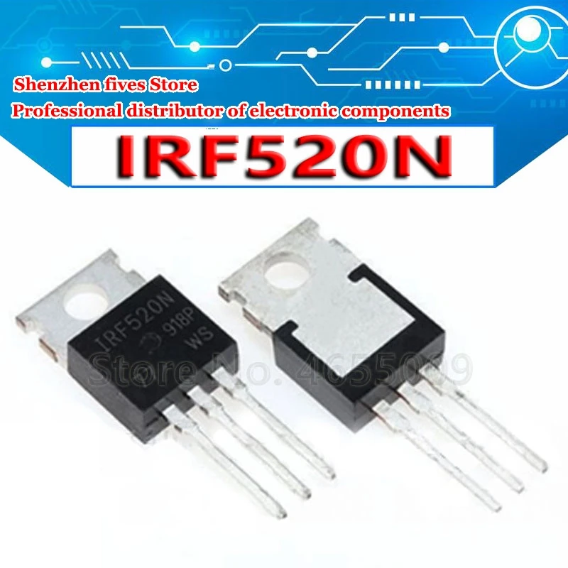 10pcs/lot New IRF520 IRF520N IRF520NPBF Transistor TO220