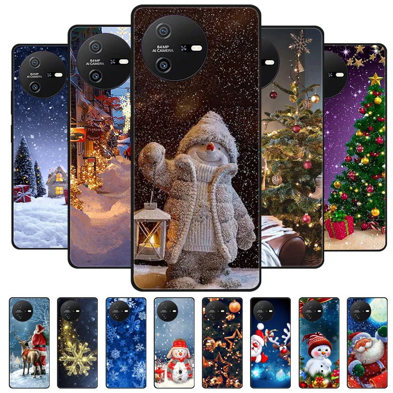 

Christmas Silicone Soft Case for Blackview SHARK 8 / OSCAL TIGER 12 Cover Bumper for Oscal Tiger12 Cute Bumper Funda SHARK8 Capa