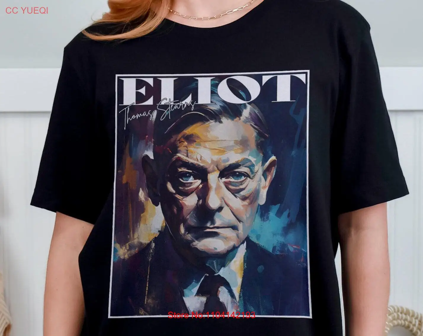 T S Eliot Oil Painting Shirt Classic Literature Poetry Mindspring Retreat long or short sleeves