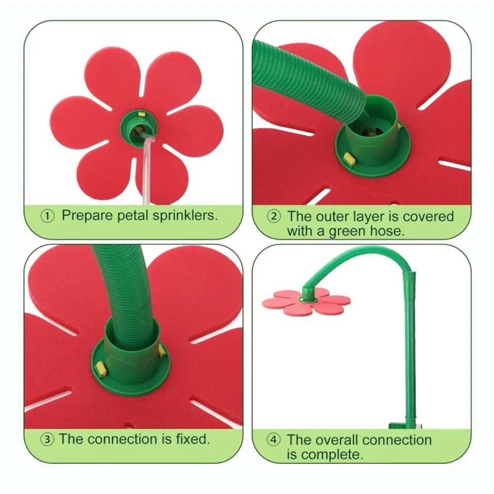 Crazy Daisy Sprinkler 360 Degree Rotating Crazy Dancing Flower Water Sprinklers for Yard Lawn Watering Garden Decor