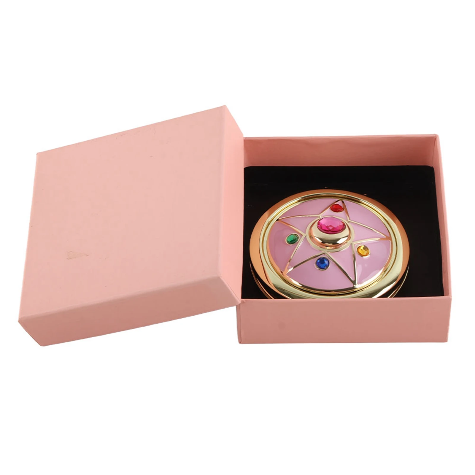 US Cosmetic Mirror Anime Makeup Mirror Star Crystal Star Cosmetic Makeup Folded Mirror Cosplay Prop Anime Makeup Mirror