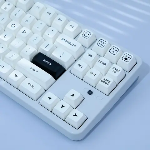 BOW SA Profile Keycaps GMK PBT Keycap Black White Double Shot Key Caps For MX Switch Gaming Mechanical Keyboards for GK61 K500