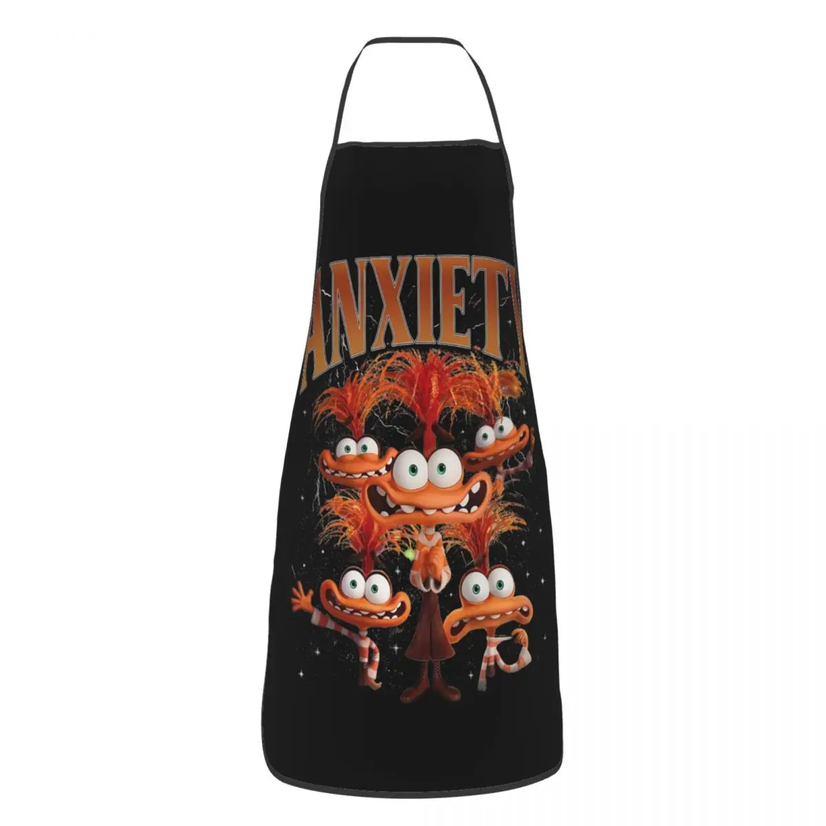 Retro Inside Out Apron Cuisine Cooking Baking Household Cleaning Gardening Cartoon Aprons Kitchen Printed Tablier Men Women