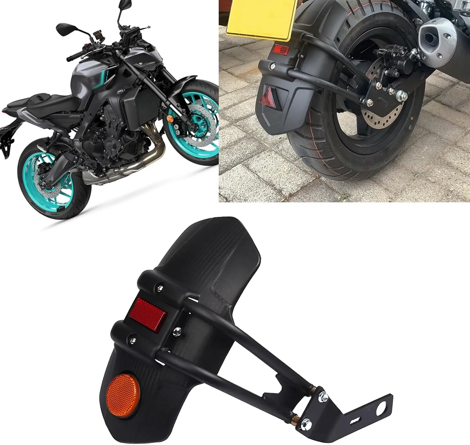 

FOR MT09 MT-09 SP 2024 Rear Fender Extender Mudguard Splash Guard Cover mt09 SP 2020-2024 Motorcycle Accessories (Type B)