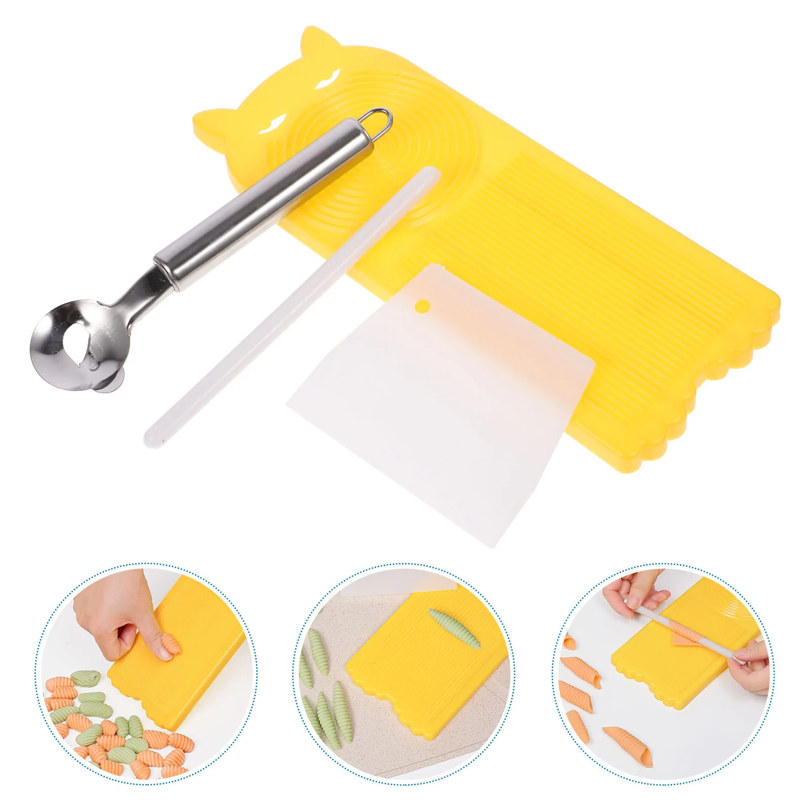 

1Set Spaghetti Macaroni Pasta Board Gnocchi Making Mold Reliable Home Cooking Kitchen Accessories Board