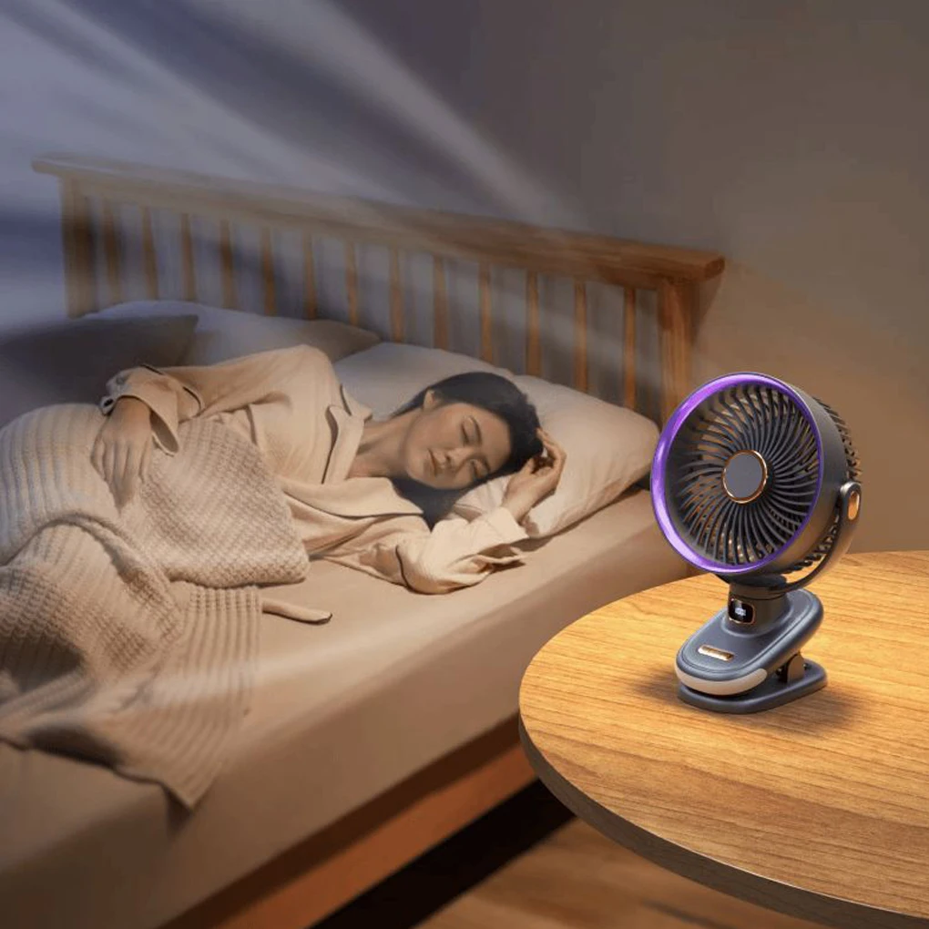 USB Quiet Desktop Electric Fan Mini Portable Hand Clip Fan Five Levels Of Freely Adjustable Wind Ventilador Fan Air Coole