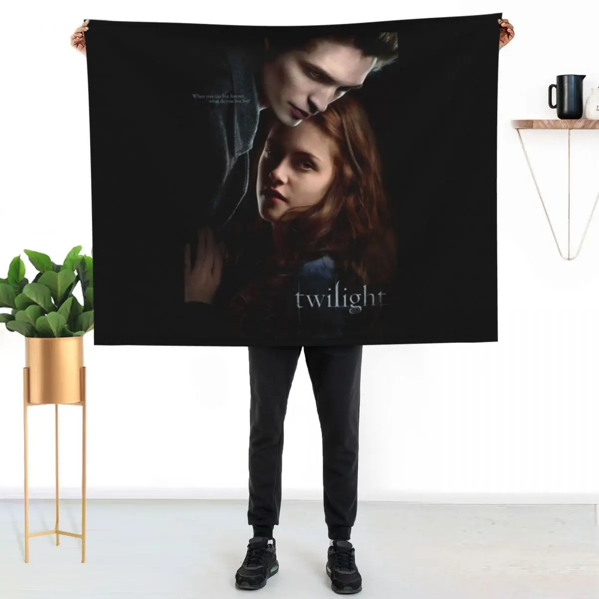 Twilight Throw Blanket for sofa Furrys Soft wednesday Flannel Decorative Sofa Blankets