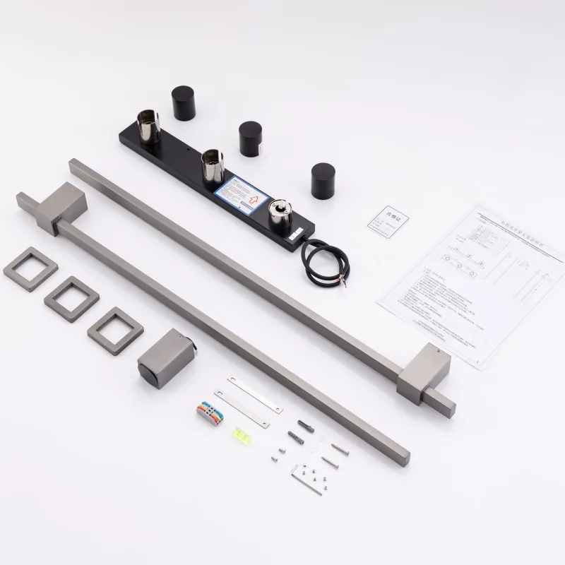 Toallero con calefacción eléctrica Vertical estilo 2025, acero inoxidable 304, dorado/gris, 110/220V, para el baño del hogar (montaje en la pared)