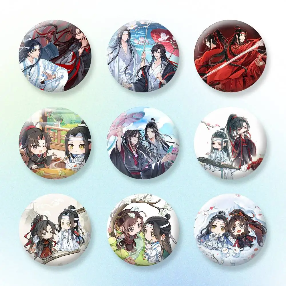 

mo dao zu shi Brooches Cartoon Badge Pins Backpack Hat Accessories Friend Gift