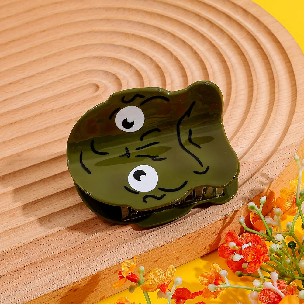 

Cute cartoon zongzi green hair claw, multi-functional hair accessory hair claw