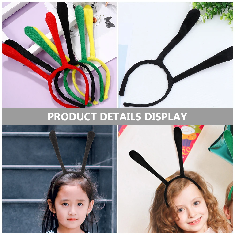 

2pcs Bee Antenna Headbands Creative Hair Hoops For Halloween Cosplay Festival Event Lightweight Cloth Material Comfortable