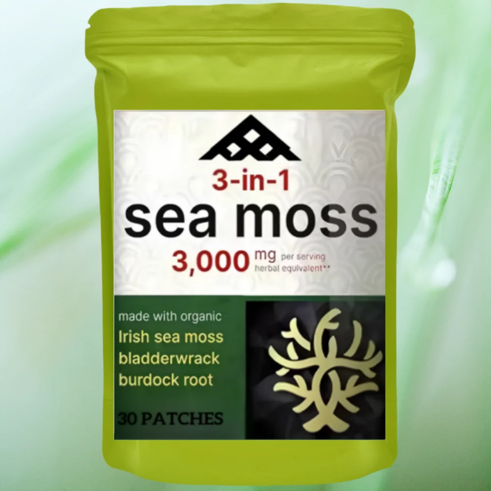 Sea Moss Transdermal Patches With Bladderwrack Burdock Root Comprehensive Health Support 30 Patches