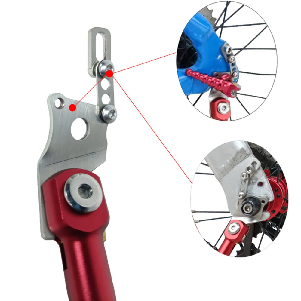 

Aluminum Kickstand Adjustable Bike Kickstand Lightweight Design Suitable For Various Terrains Black Safe Parking