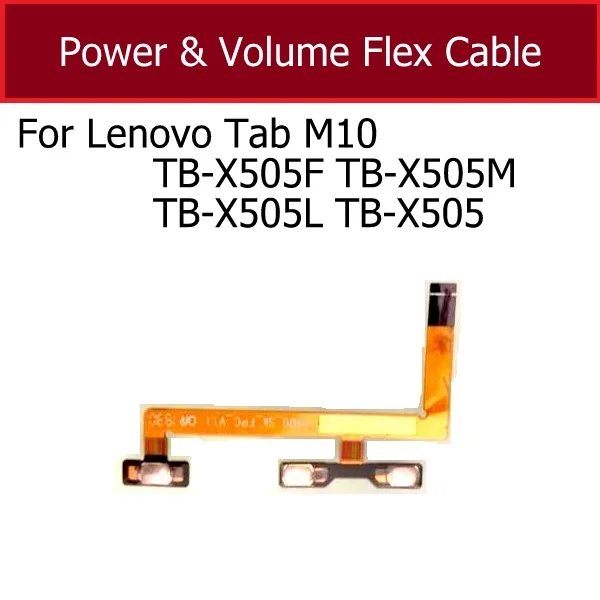 

Volume Power Side Button Flex Cable For Lenovo Tab M10 TB-X505F X505M X505L X505 Power Volume Side Key Ribbon Repair Parts
