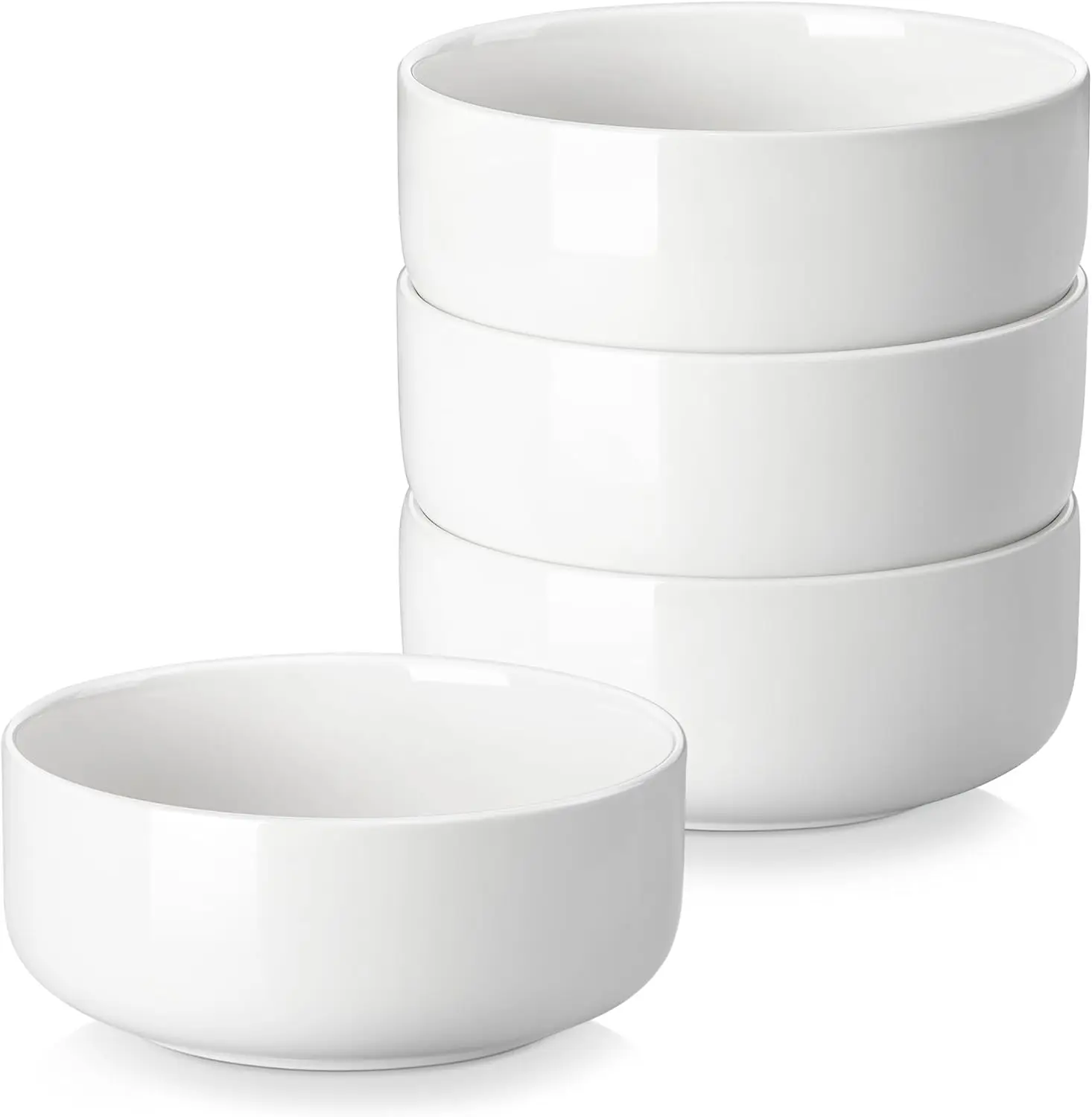 

24 OZ Cereal Bowls, 5.8 Inch Soup Bowls Ceramic Bowl Sets of 4, Breakfast Bowls Set for Kitchen, Dishwasher Microwave O