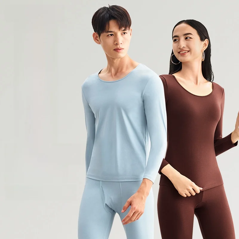 

Ultra-Thin Warm Underwear Set for Men And Women Winter Skin-Care Clothing Super-Lightweight Thermal Base Layer Pants And Tops