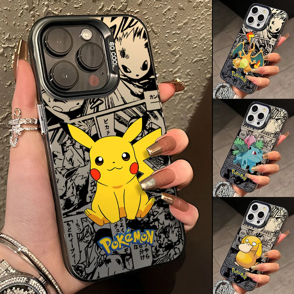 Bulbasaurs Psyducks Pikachus Phone Case for Samsung Galaxy A55 A54 A53 A52 A51 A50 A35 A34 A33 A30 A16 A15 A13 4G 5G Hard Cover