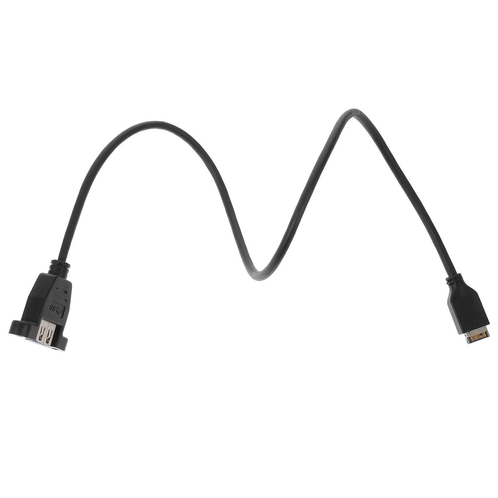 

Panel Mount USB Extension Cable 30 Male Adapter Durable Practical Long Lasting Fast Transmission Speeds Computer Accessory